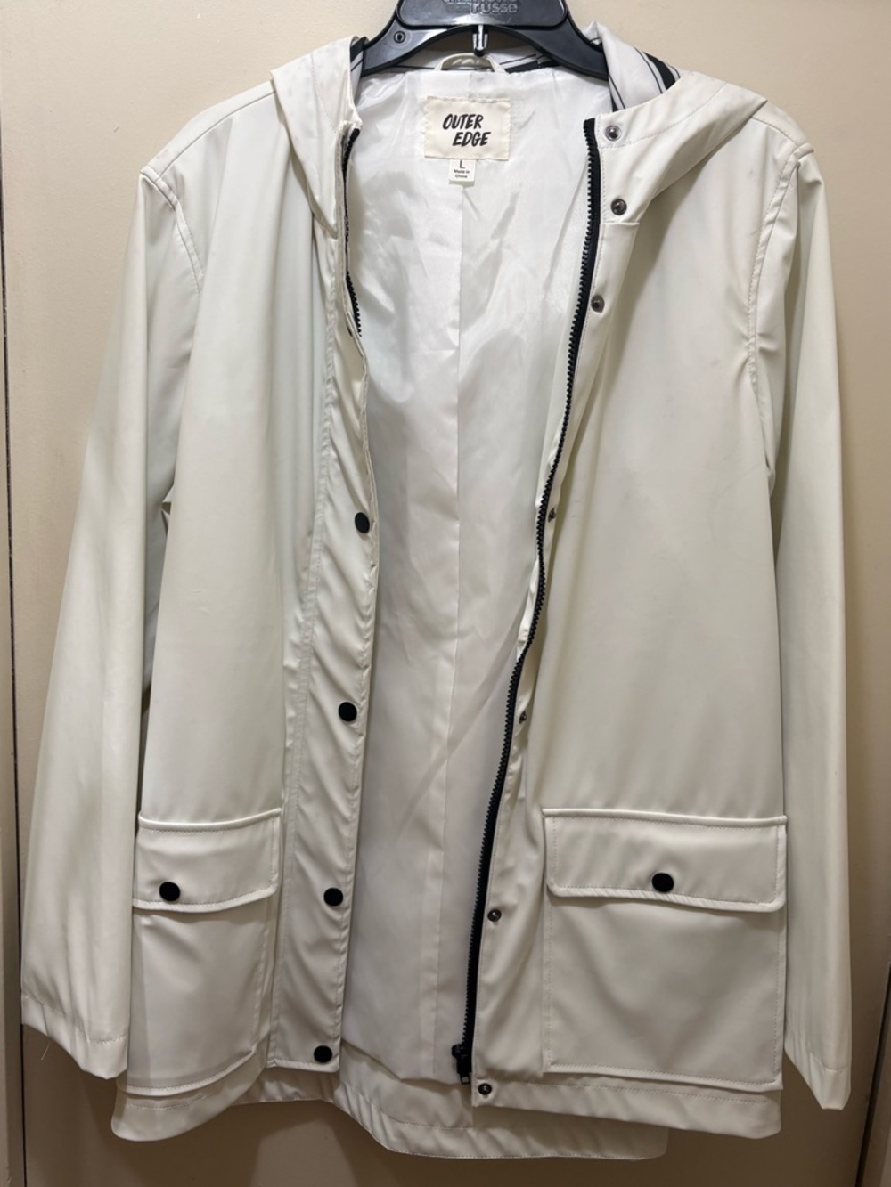 Outer Edge White Hooded Jacket